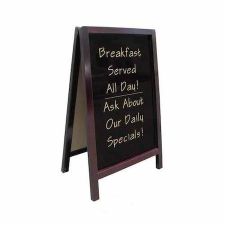 Update International 25 in x 42 in Dark Wood Sandwich Sign ASIGN-2542